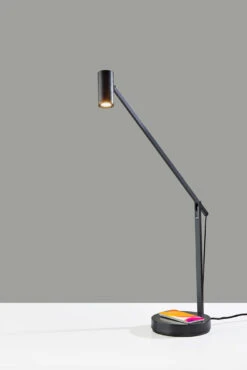Turrell Desk Lamp With Wireless Charging 17 Turrell Desk Lamp With Wireless Charging -Adesso 10036309BRZ add