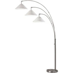 Braxton Three Arm Floor Lamp 7 Braxton Three Arm Floor Lamp -Adesso 1033031