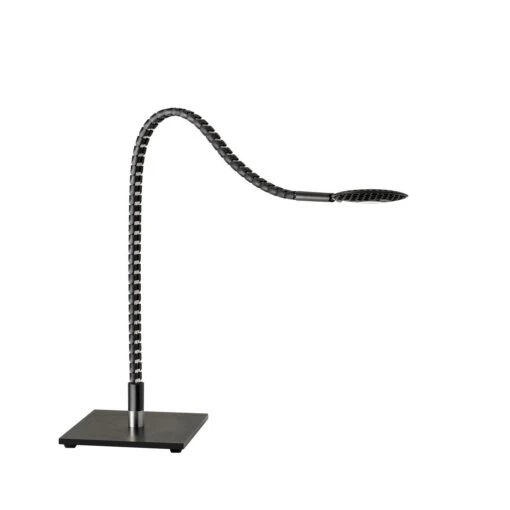 Natrix LED Table Lamp In Black/Brushed Steel