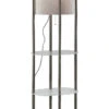 Norman Floor Lamp In Brushed Steel 2 Norman Floor Lamp In Brushed Steel -Adesso 1102111