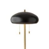 Cap 2-Light Table Lamp In Black & Antique Brass 1 Cap 2-Light Table Lamp In Black & Antique Brass -Adesso 1102126