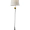 Francis Floor Lamp In Black & Antique Brass 2 Francis Floor Lamp In Black & Antique Brass -Adesso 1102130