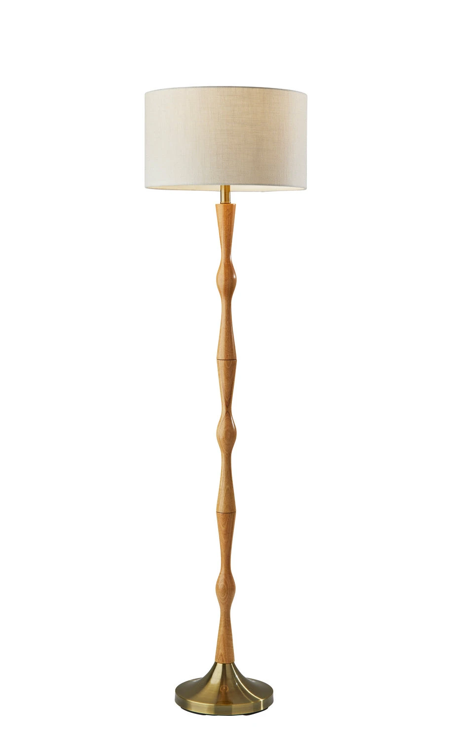 Eve Floor Lamp In Natural Oak Wood With Antique Brass Accent 3 Eve Floor Lamp In Natural Oak Wood With Antique Brass Accent