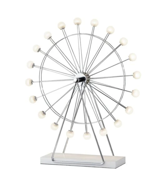 Coney LED Table Lamp In Chrome