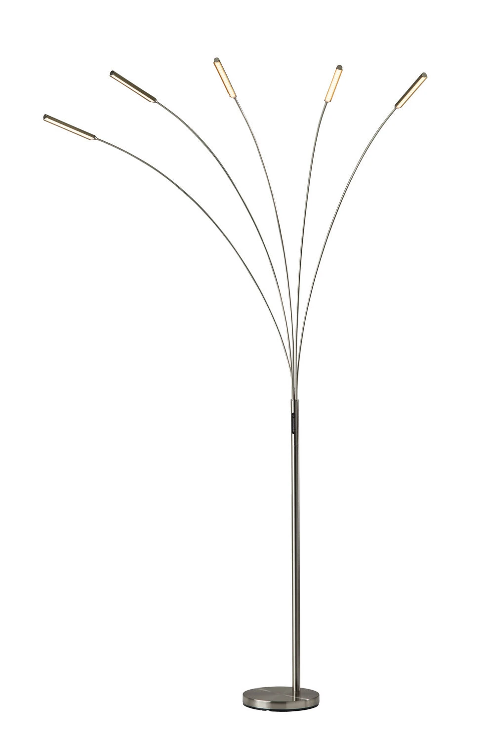 Zodiac LED Arc Lamp In Brushed Steel 3 Zodiac LED Arc Lamp In Brushed Steel