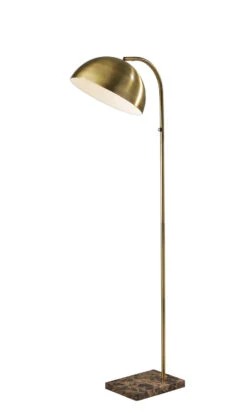 Paxton Floor Lamp In Antique Brass