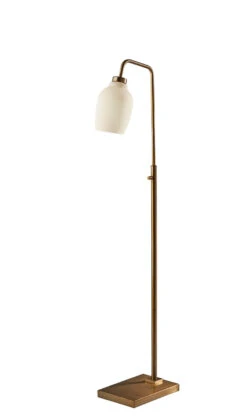 Clara Floor Lamp In Antique Brass