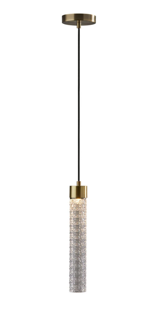 Harriet LED Pendant In Antique Brass