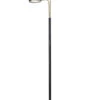 Rowan LED Floor Lamp In Black & Antique Brass -Adesso 1102211