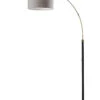 Bergen Arc Lamp In Black & Antique Brass 2 Bergen Arc Lamp In Black & Antique Brass -Adesso 1102212