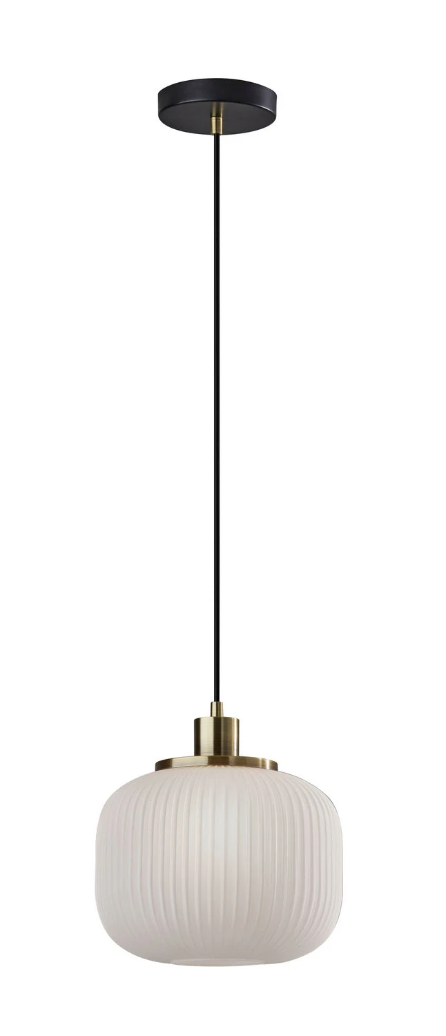 Adesso 10 Hazel Pendant In Antique Brass