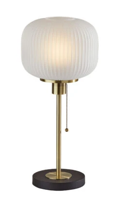Hazel Table Lamp In Antique Brass