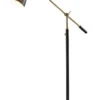 Oscar Floor Lamp In Black With Antique Brass 1 Oscar Floor Lamp In Black With Antique Brass -Adesso 1102227