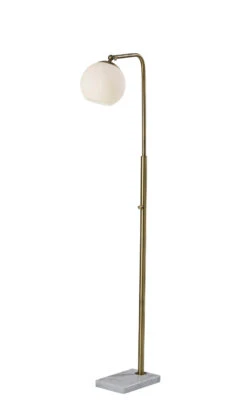 Remi Floor Lamp In Antique Brass