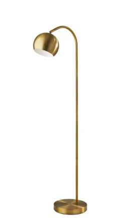 Emerson Floor Lamp In Antique Brass