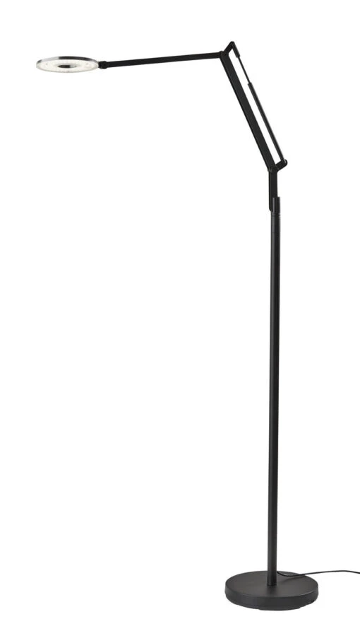 Gordon LED Floor Lamp In Black