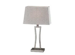 Camila Table Lamp (Set Of 2) In Brushed Steel
