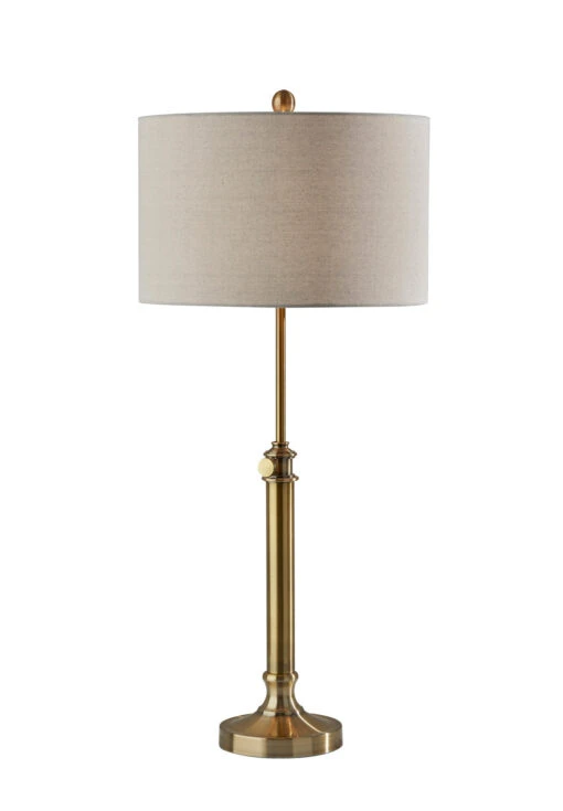Barton Table Lamp In Antique Brass