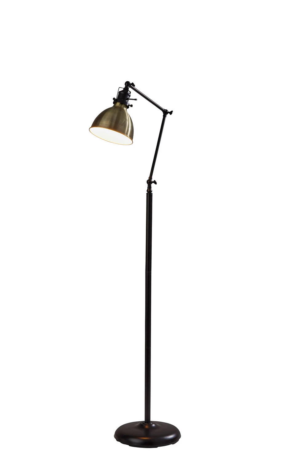 Alden Floor Lamp In Antique Bronze & Antique Brass 3 Alden Floor Lamp In Antique Bronze & Antique Brass