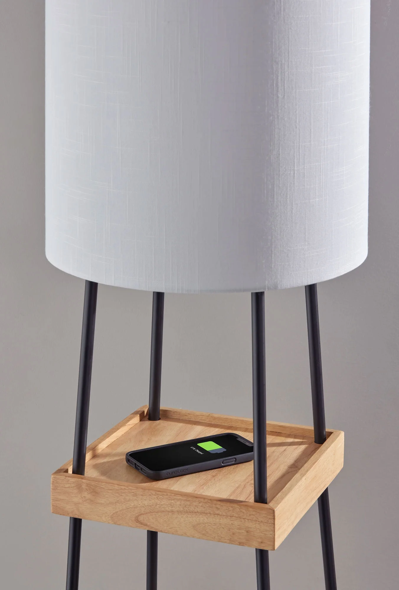 Henry Shelf Floor Lamp With Charging Port 5 Henry Shelf Floor Lamp With Charging Port - Image 3