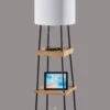Henry Shelf Floor Lamp With Charging Port 1 Henry Shelf Floor Lamp With Charging Port -Adesso 3459 12 add4