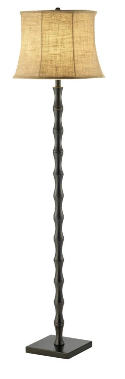 Stratton Floor Lamp In Black Painted