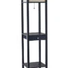 Parker Floor Lamp In Black Pvc Veneer On Mdf 1 Parker Floor Lamp In Black Pvc Veneer On Mdf -Adesso 723675