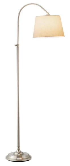 Bonnet Floor Lamp In Brushed Steel