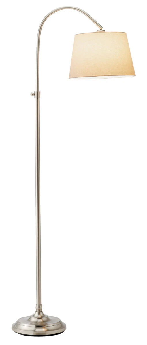 Bonnet Floor Lamp In Brushed Steel