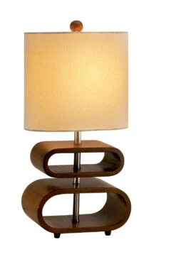 Rhythem Table Lamp In Walnut