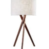 Brooklyn Table Lamp In Walnut Wood 2 Brooklyn Table Lamp In Walnut Wood -Adesso 723697