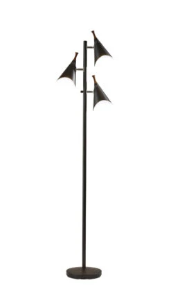 Draper 3-Light Tree Lamp In Metal
