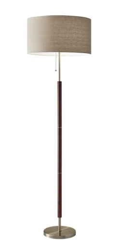 Hamilton Floor Lamp In Antique Brass