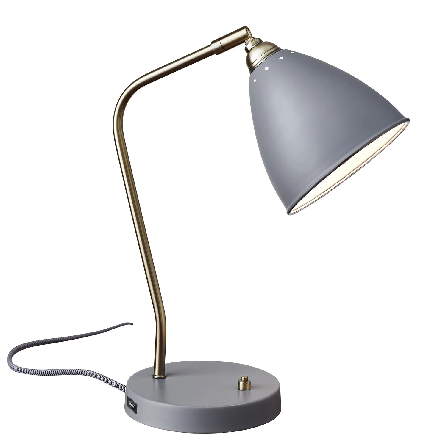 Chelsea Desk Lamp In Painted Grey 3 Chelsea Desk Lamp In Painted Grey