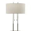 Duet 2-Light Table Lamp In Brushed Steel 2 Duet 2-Light Table Lamp In Brushed Steel -Adesso 723806