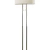 Duet 2-Light Floor Lamp In Brushed Steel 1 Duet 2-Light Floor Lamp In Brushed Steel -Adesso 723807
