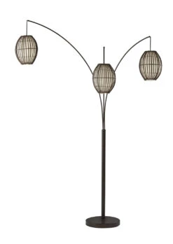 Maui 3-Light Arc Lamp In Antique Bronze