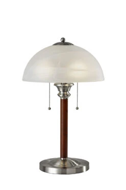 Lexington 2-Light Table Lamp In Brushed Steel