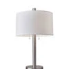 Boulevard 2-Light Table Lamp In Brushed Steel 2 Boulevard 2-Light Table Lamp In Brushed Steel -Adesso 723818