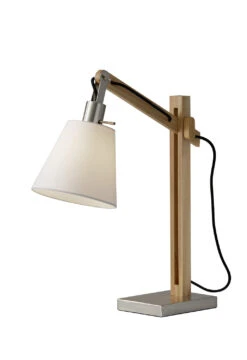 Walden Table Lamp In Brushed Steel