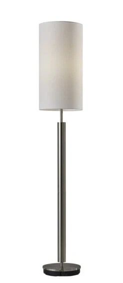 Hollywood Floor Lamp In Brushed Steel