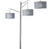 Wellington 3-Light Arc Lamp In Black Marble 2 Wellington 3-Light Arc Lamp In Black Marble -Adesso 723858
