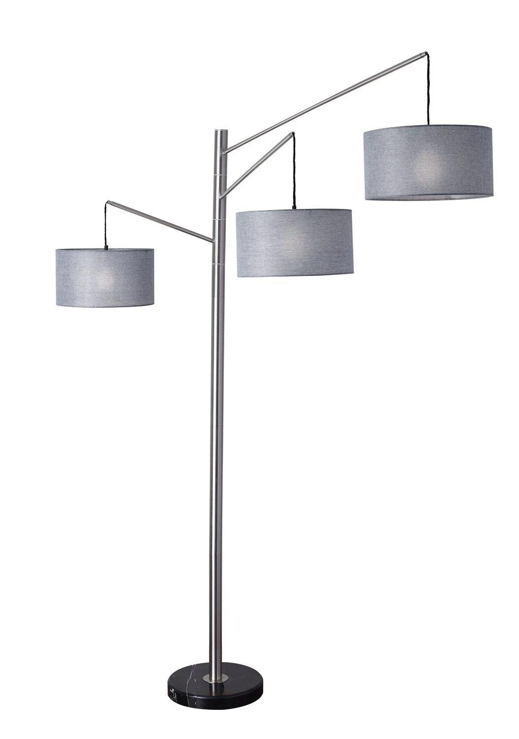 Wellington 3-Light Arc Lamp In Black Marble 4 Wellington 3-Light Arc Lamp In Black Marble - Image 2