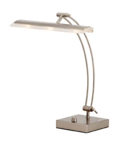 Esquire LED Desk Lamp In Brushed Steel