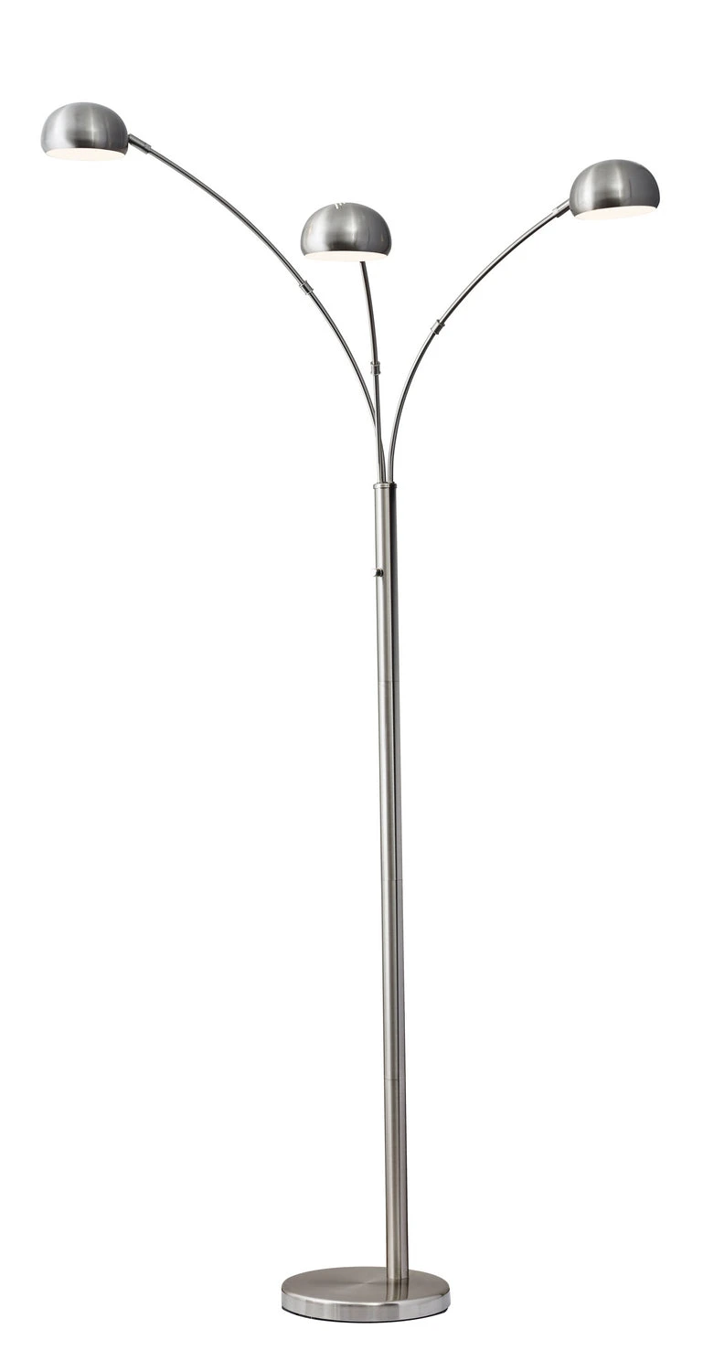Domino Arc Lamp In Brushed Steel 3 Domino Arc Lamp In Brushed Steel
