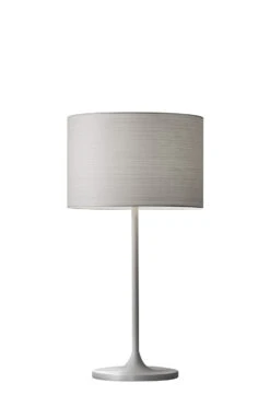 Oslo Table Lamp In White Metal