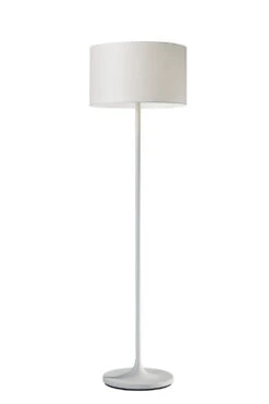 Oslo Floor Lamp In White Metal
