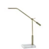 Vera LED Desk Lamp In White Marble 1 Vera LED Desk Lamp In White Marble -Adesso 730740
