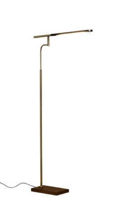 Barrett LED Floor Lamp In Walnut Wood