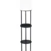 Charging Station Floor Lamp In Black 1 Charging Station Floor Lamp In Black -Adesso 980919